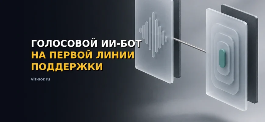 Голосовой ИИ-бот на первой линии техподдержки: схема обработки обращений
