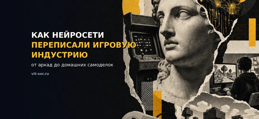 Как нейросети переписали игровую индустрию: от аркад до домашних самоделок