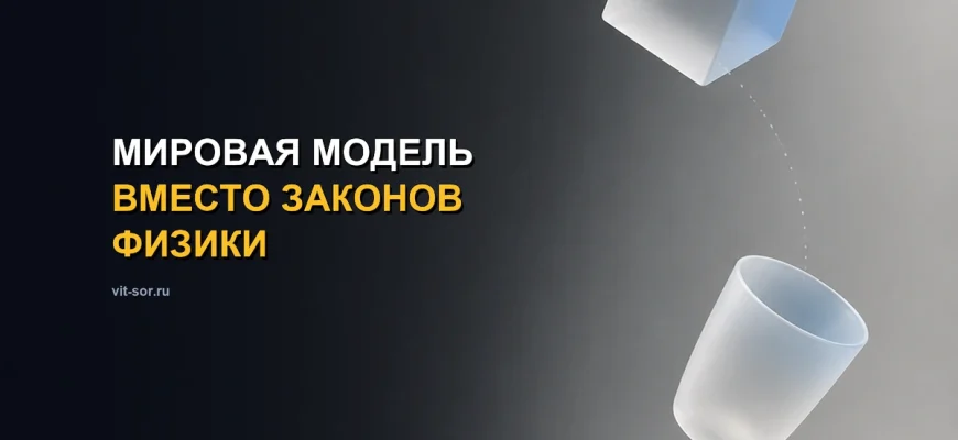 Мировая модель вместо законов физики: как нейросеть учит роботов понимать падающие чашки